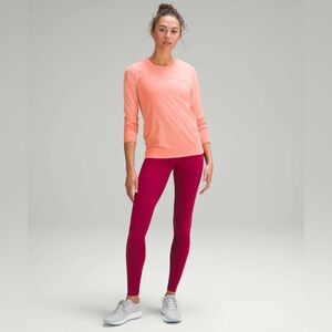 Lululemon Wunder Train 28” High-Rise Tight in Pomegranate